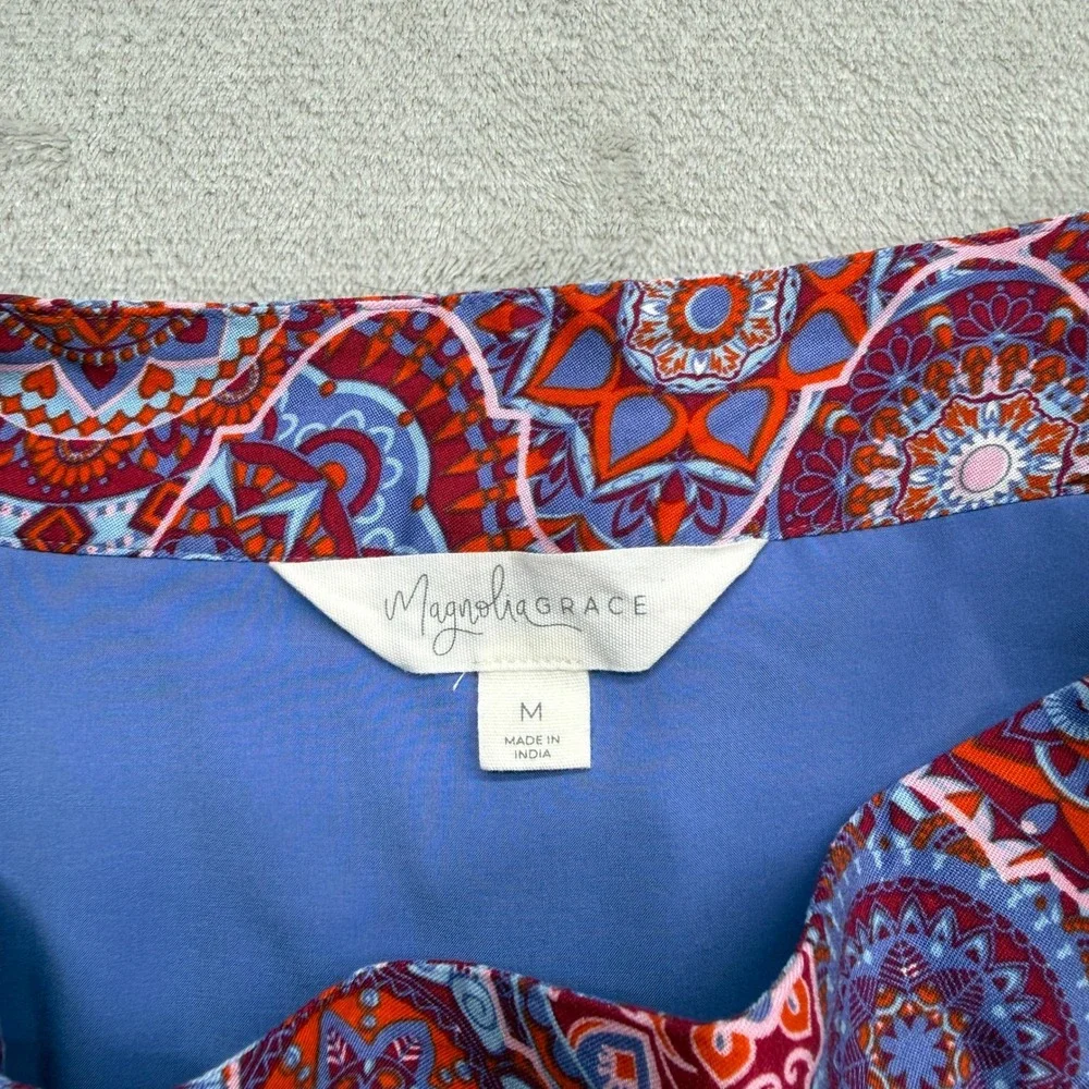 Magnolia Grace A-Line Skirt Women's Medium Mandala Colorful Boho Hippie Festival